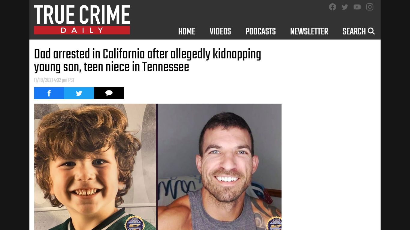 Dad arrested in California after allegedly kidnapping young son, teen ...